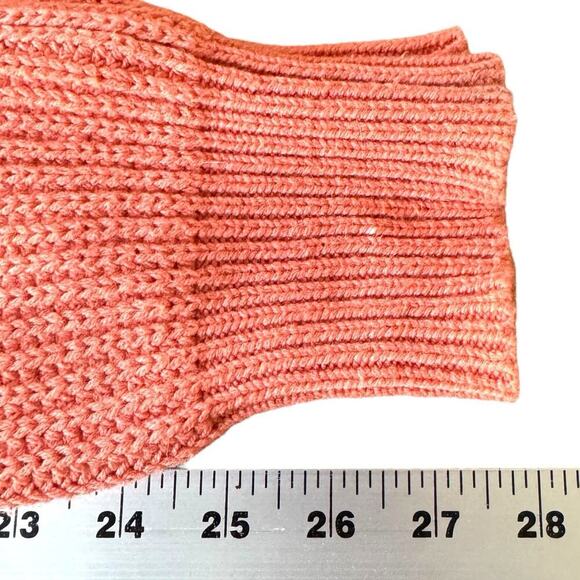 Soft Surroundings Highland Pocket Snap Button Sweater Peach Orange Women's Small - Picture 13 of 15